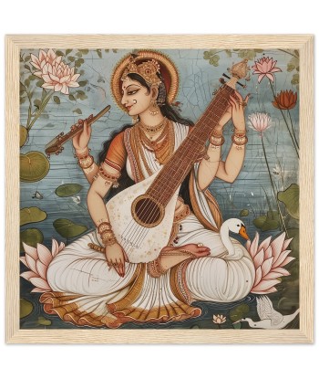 Tableau Rajasthani de Saraswati - Harmonie divine acheter