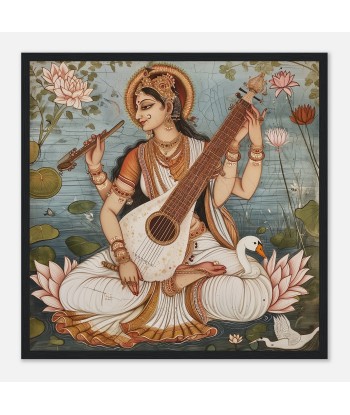 Tableau Rajasthani de Saraswati - Harmonie divine acheter