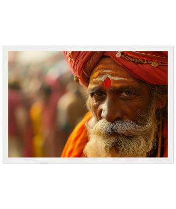 Sagesse Intemporelle - Portrait Photo d'un Sage Indien de France