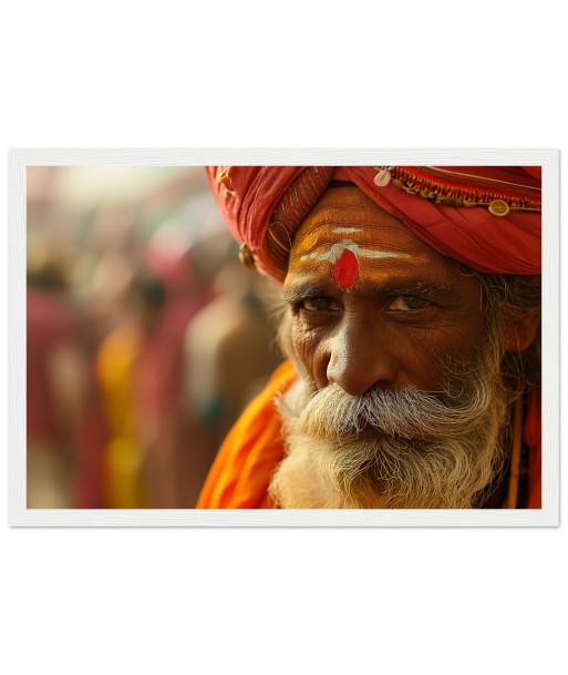 Sagesse Intemporelle - Portrait Photo d'un Sage Indien de France