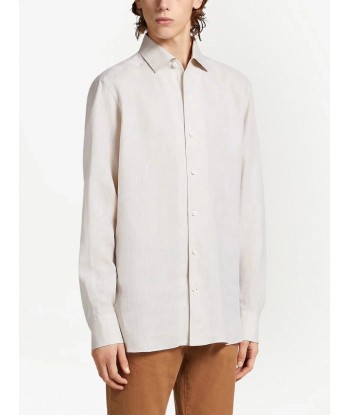 Pure Linen Long Sleeve Shirt france