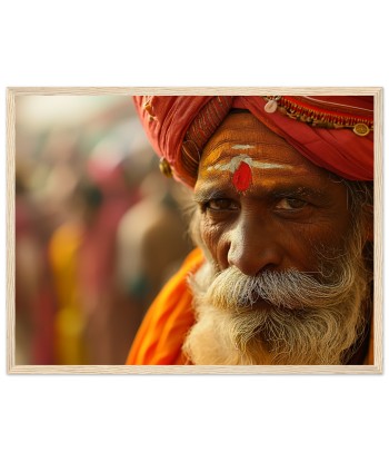 Sagesse Intemporelle - Portrait Photo d'un Sage Indien de France