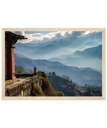 Photo Panorama de Namo Buddha - Sérénité Himalayenne des créatures d'habitude