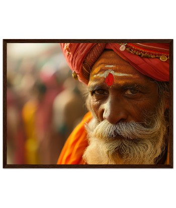 Sagesse Intemporelle - Portrait Photo d'un Sage Indien de France