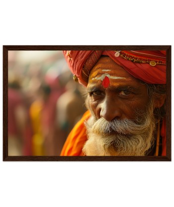 Sagesse Intemporelle - Portrait Photo d'un Sage Indien de France