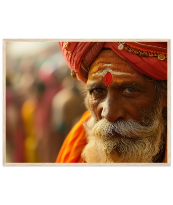 Sagesse Intemporelle - Portrait Photo d'un Sage Indien de France