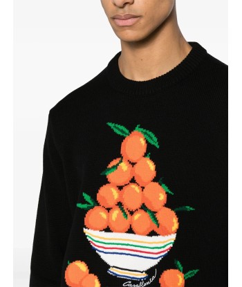 Pyramide D'Oranges intarsia Knit Jumper Paris Déstockage Promo