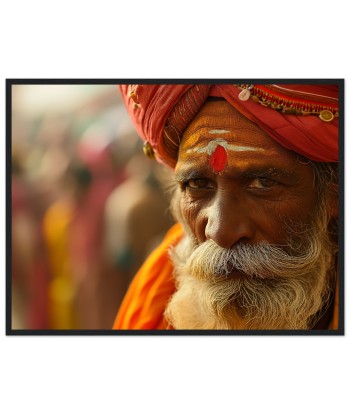 Sagesse Intemporelle - Portrait Photo d'un Sage Indien de France