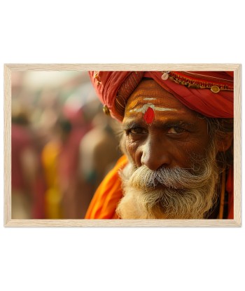 Sagesse Intemporelle - Portrait Photo d'un Sage Indien de France