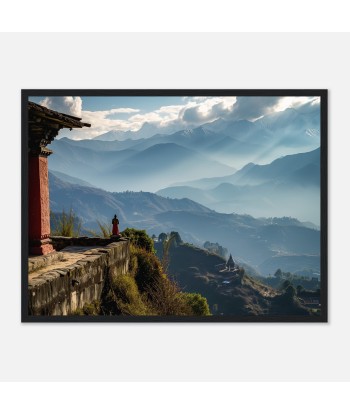 Photo Panorama de Namo Buddha - Sérénité Himalayenne des créatures d'habitude