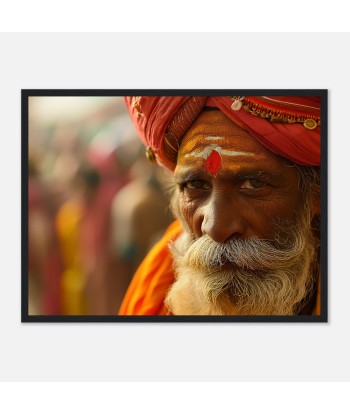 Sagesse Intemporelle - Portrait Photo d'un Sage Indien de France