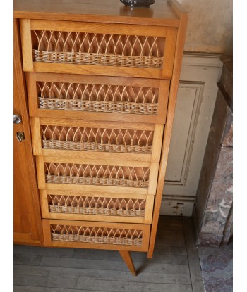 Armoire rotin avec pieds compas Comment ça marche