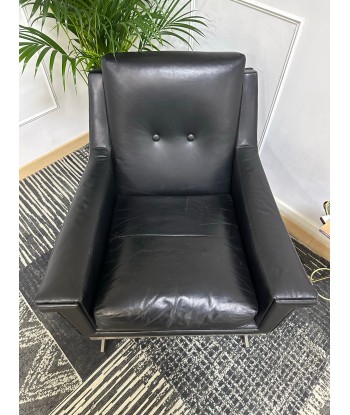 Fauteuil design cuir noir Economisez 