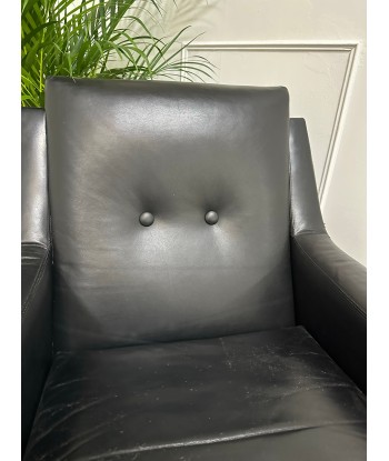 Fauteuil design cuir noir Economisez 