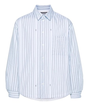 Pinstriped Padded Shirt pas cher 