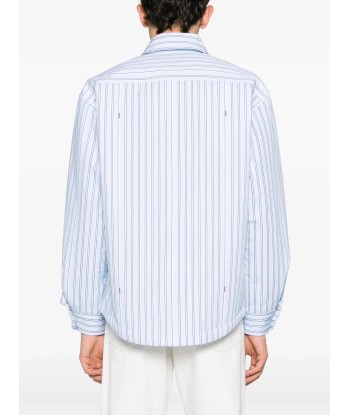 Pinstriped Padded Shirt pas cher 