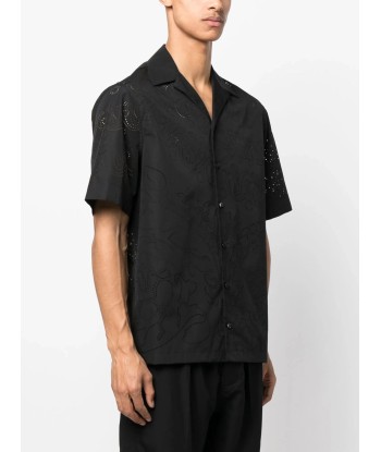 Perforated Detail Button Up Shirt france