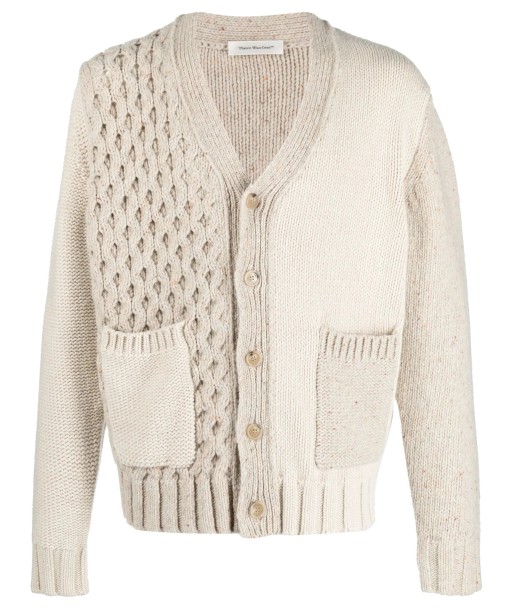 Patchwork Wool Blend Cardigan 50-70% off 