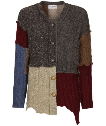 Patchwork Distressed Cardigan Toutes les collections ici