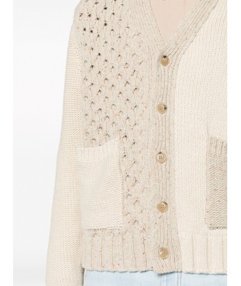 Patchwork Wool Blend Cardigan 50-70% off 