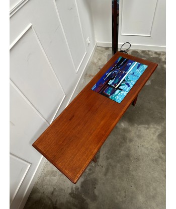 Table basse en teck , émaux de Touraine offre 