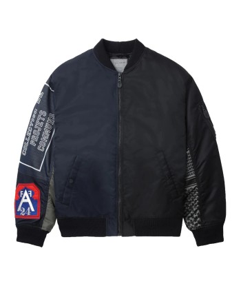 Panelled Bomber Jacket la colonne vertébrale