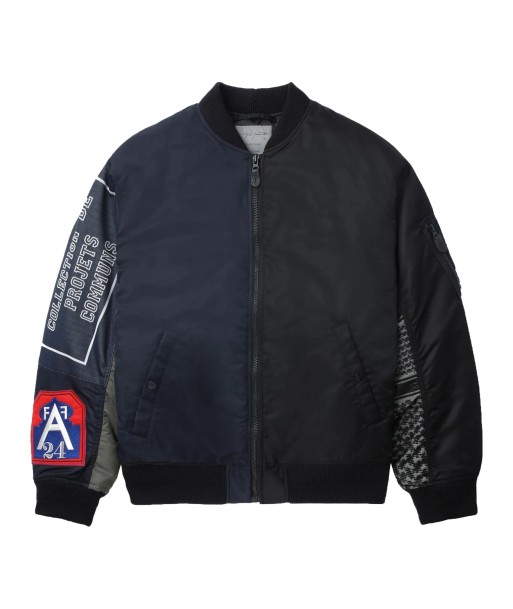 Panelled Bomber Jacket la colonne vertébrale