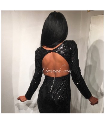 ROBE à Sequins NOIR Modèle SHELSYA 50-70% off 