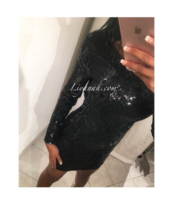 ROBE à Sequins NOIR Modèle SHELSYA 50-70% off 