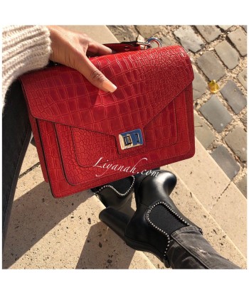 Sac Cuir PETIT Modèle EVYA ROUGE Comment ça marche