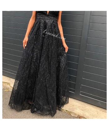 ROBE DE SOIRÉE MODÈLE ARAYA NOIR à prix réduit toute l'année