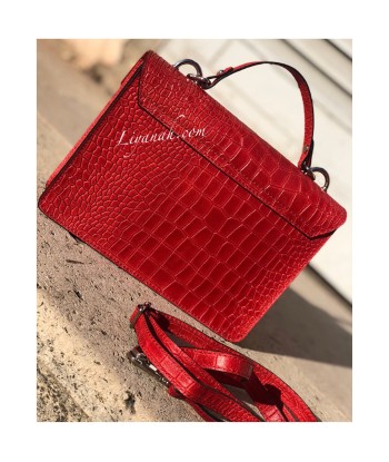 Sac Cuir PETIT Modèle EVYA ROUGE Comment ça marche