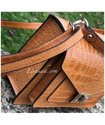 Sac Cuir PETIT Modèle EVYA CAMEL le des métaux précieux