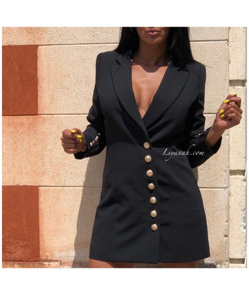 Robe Blazer Modèle LOUARA NOIR votre restaurant rapide dans 