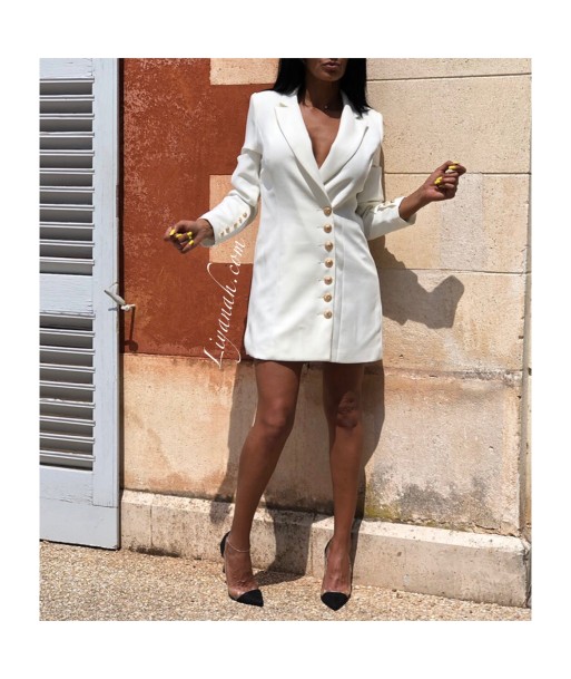 Robe Blazer Modèle LOUARA BLANC shop