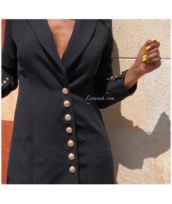 Robe Blazer Modèle LOUARA NOIR votre restaurant rapide dans 