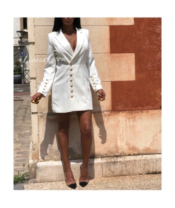 Robe Blazer Modèle LOUARA BLANC shop