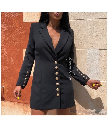 Robe Blazer Modèle LOUARA NOIR votre restaurant rapide dans 