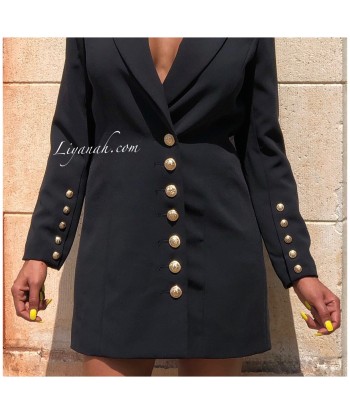 Robe Blazer Modèle LOUARA NOIR votre restaurant rapide dans 