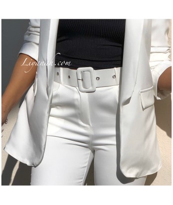 Tailleur Veste + Pantalon Modèle ROMANA BLANC Toutes les collections ici