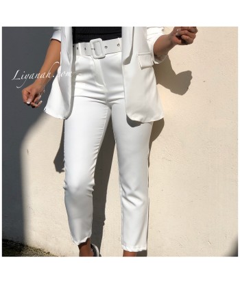 Tailleur Veste + Pantalon Modèle ROMANA BLANC Toutes les collections ici