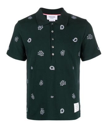 Paisley Print Polo Shirt Voir les baskets