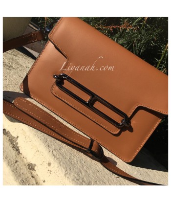 Sac Cuir Modèle EVI CAMEL Par le système avancé 