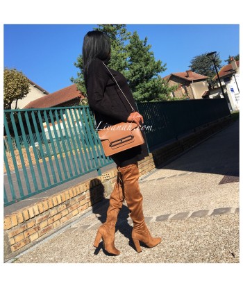 Sac Cuir Modèle EVI CAMEL Par le système avancé 