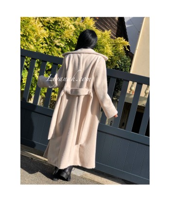 Manteau Long Modèle ALYSEA ÉCRU Paris Déstockage Promo