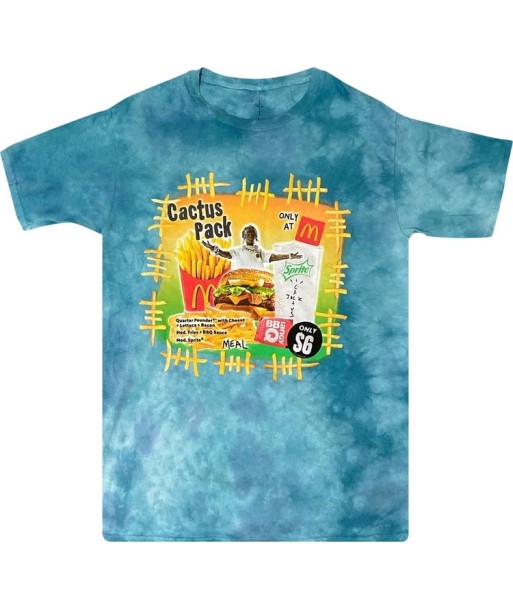 T-Shirt CACTUS JACK x MCDO Blue hantent personnes