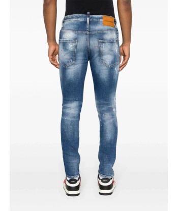 Paint Splatter Distressed Skinny Jeans chez Cornerstreet bien 