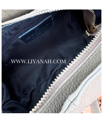 SAC Petit BOULE CUIR GRAINÉ LIYA TAUPE pas cher