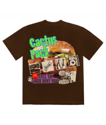 T-Shirt Travis Scott x McDonald’s Cactus Pack Vintage Promo Brown de pas cher